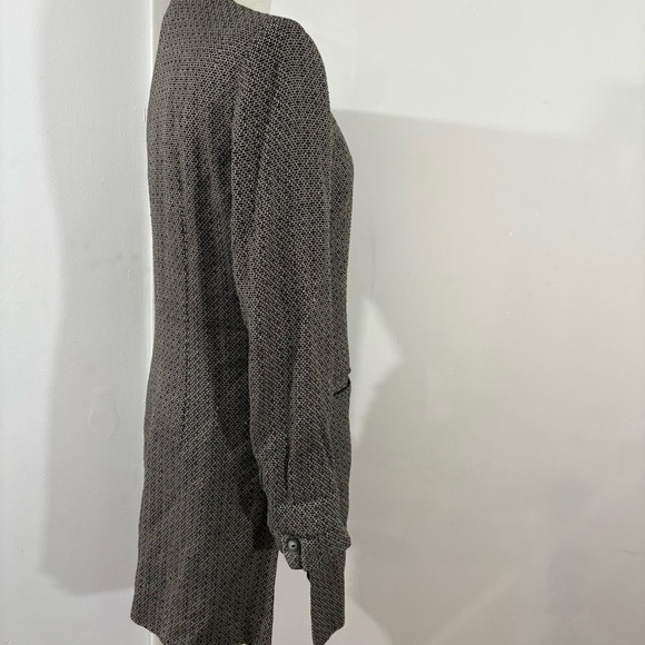 Vtg Jones New York Dress Coat Women’s Size 4 Brown Fleck Tweed Overcoat Made USA - Picture 6 of 12